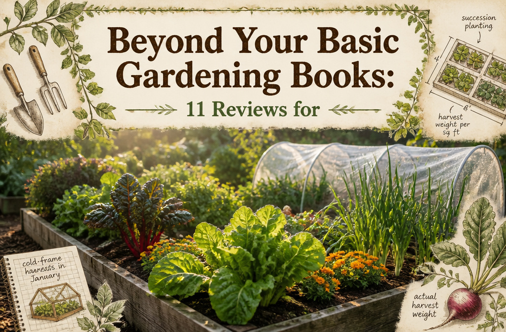 An organized urban garden bed filled with various leafy greens and herbs.